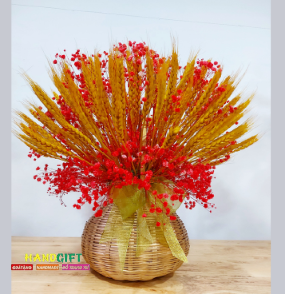 Giỏ Hoa May Mắn 02