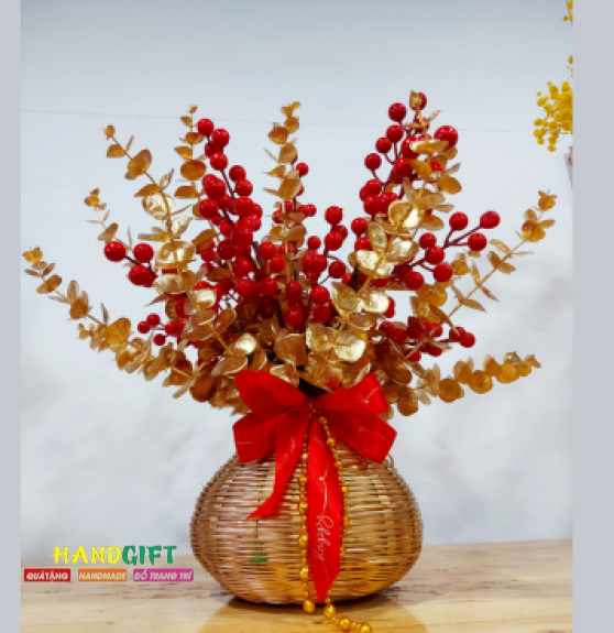 Giỏ Hoa May Mắn 01